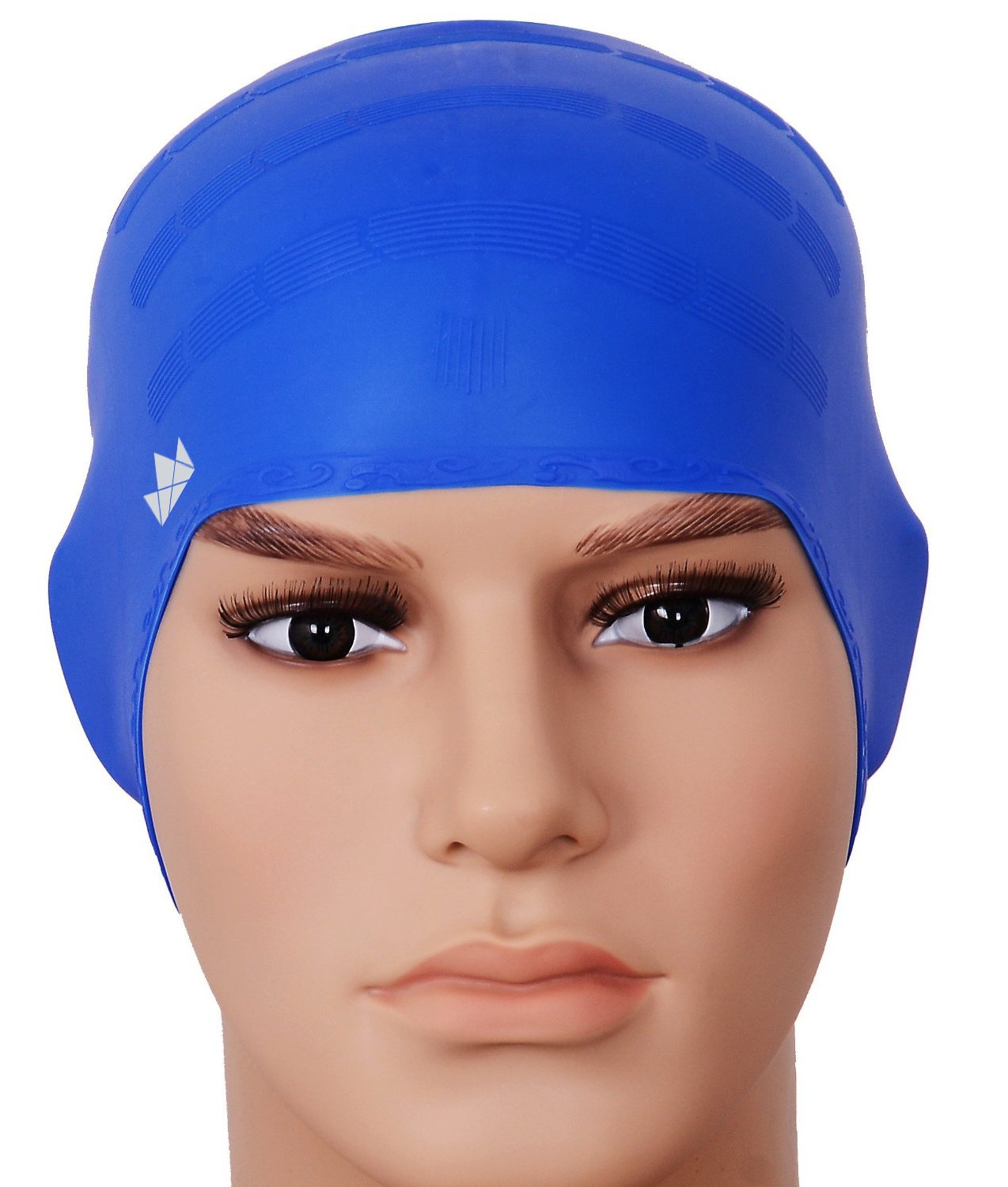 2 Pack The Friendly Swede Silicone Long Hair Swim Caps Sports