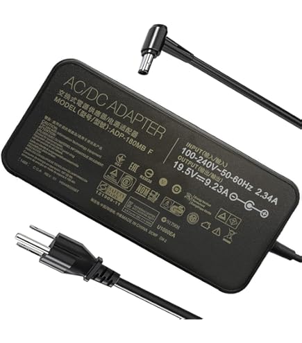 Amazon.com: 19.5V 9.23A 180W AC Power Adapter for Delta MSI