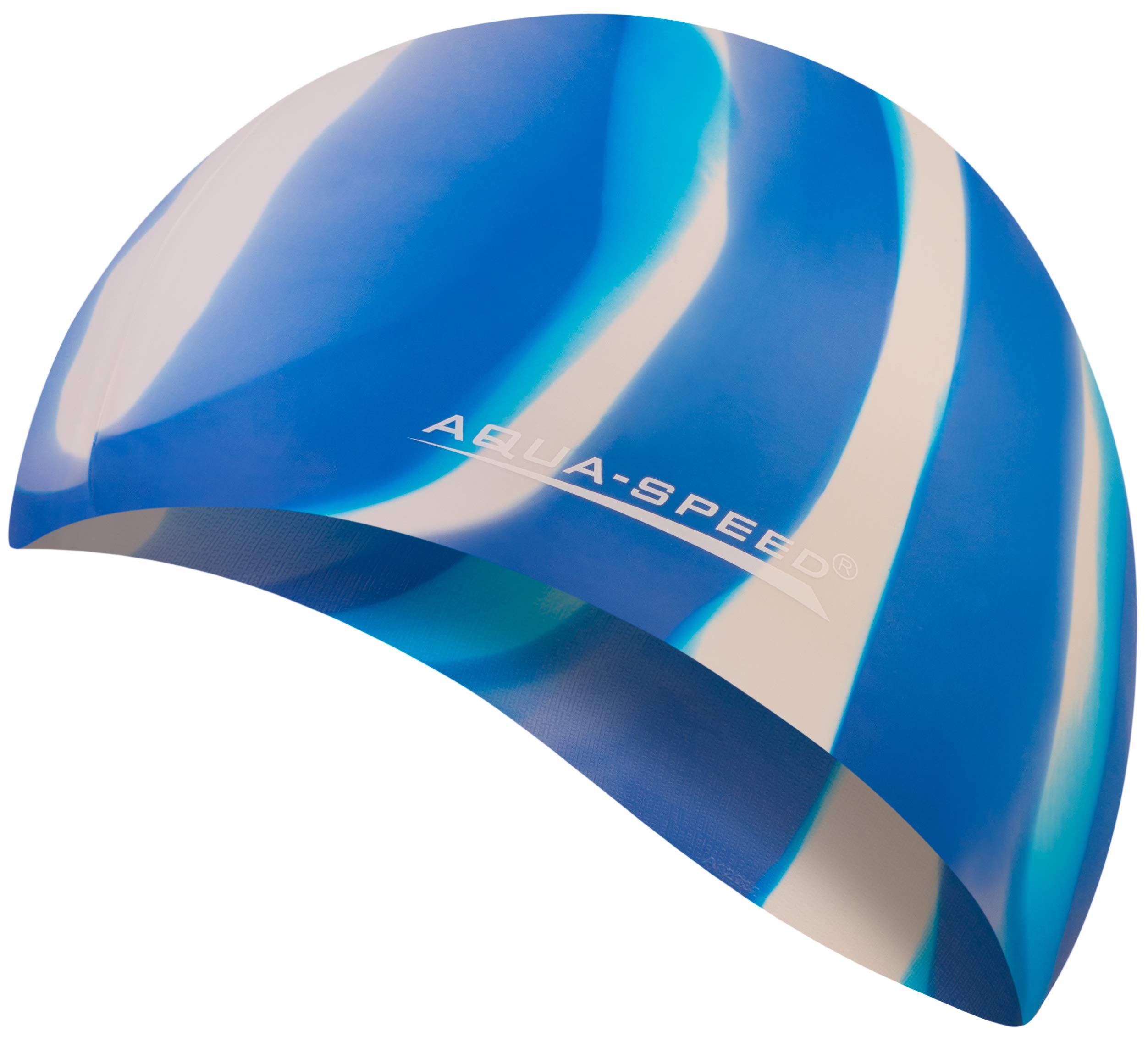 Aqua Speed BUNT Colourful swim cap + microfibre towel | adult | child | swimming cap | silicone | tearproof | waterproof | 52. colourful / 55