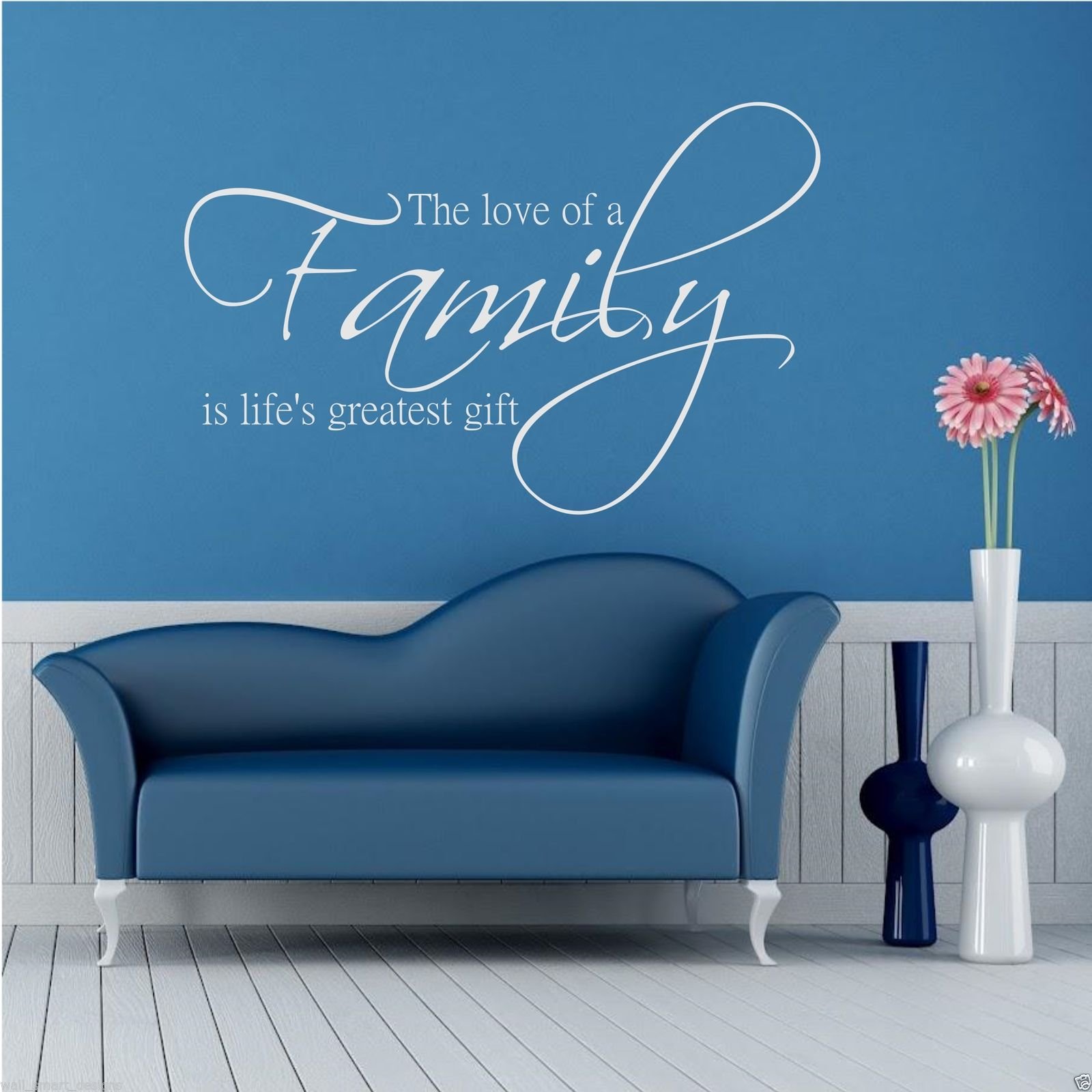 Family Love Life Wall Art Sticker Quote Decal Mural Stencil Transfer Graphic WSD419