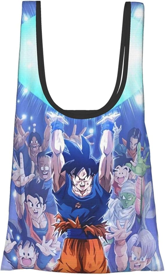 Amazon Bardock サイヤ人 孫 悟空 そん ごくう 手提げ袋 レジ袋 エコバッグ 買い物バッグ 折りたたみ 買い物袋 ショッピングバッグ 人気 防水 大容量収納 水洗い可 繰り返し使用 携帯便利 野菜と果物 水や汚れにも強い エコバッグ 買い物バッグ