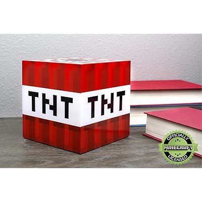 Buy Minecraft Tnt Block 6 Inch Usb Led Night Light Cube Decorative Fun Safe Awesome Bedside Mood Lamp Toy For Baby Kids Teens Adults Best For Home S Bedroom