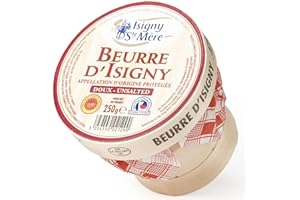 ISIGNY STE MERE Isigny French Normandy Unsalted Butter Basket – 8.8 oz – Grass Fed European Butter