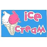 AZ FLAG - Ice Cream Flag - 3x5 Ft - 100D Polyester Icecream Banner with Two Metal Grommets - Fade Resistant - Vivid Colors - 3' x 5' Feet - 150x90 Cm