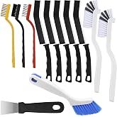 Crevice Cleaning Brush 12Pcs, Hard Bristle Deep Cleaning Brushes Supplies for Household use, Kitchen, Bathroom, Corner, Grout, Sink, Cup, Teapot, Bottle, Blender