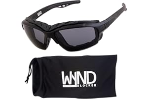 WYND Blocker Calvert Motorcycle Riding Glasses Extreme Sports Wrap Dry Eye Sunglasses (Model 338)