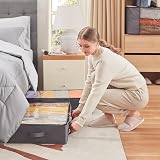Lifewit 2 Pack Underbed Storage Bags with Lid 65L Grey view 7