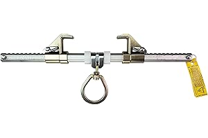 Frontline Fall Protection ST14SH Steel I-Beam Easy Slider Beam Walker for 3.5″-14″ | 5,000 Lbs Breaking Strength | ANSI & OSHA Compliant | Sliding Anchor