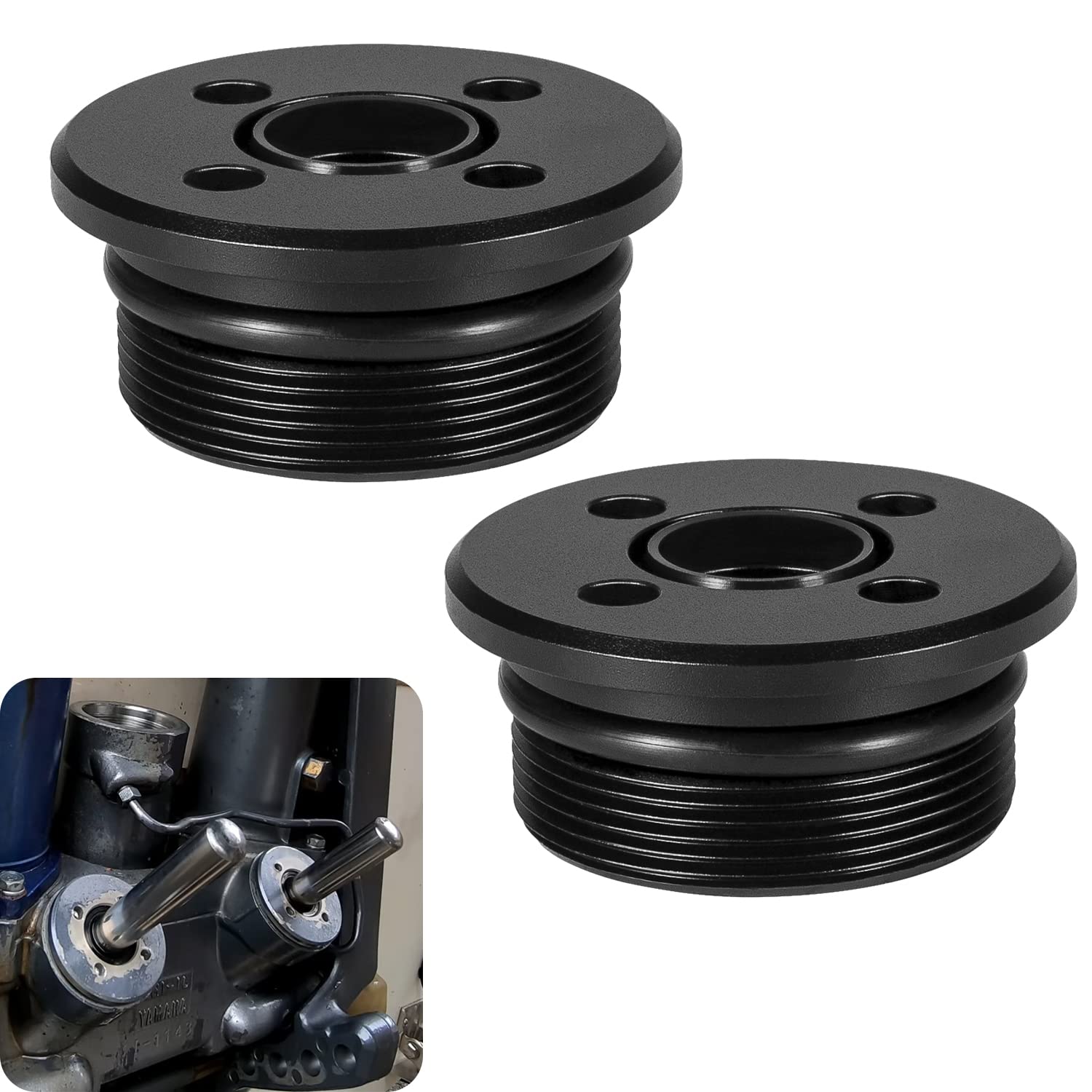 Photo 1 of 2 PCS Trim Cap Cylinder With Seals & O-ring Fit For Suzuki & Yamaha 4 Cyl 6 Cyl 2 & 4 Stroke 115-300 HP Replace For 48630-96J00 48630-96J01 48630-96J02 48630-96J03 64E-43821-01-00 64E-43821-02-00