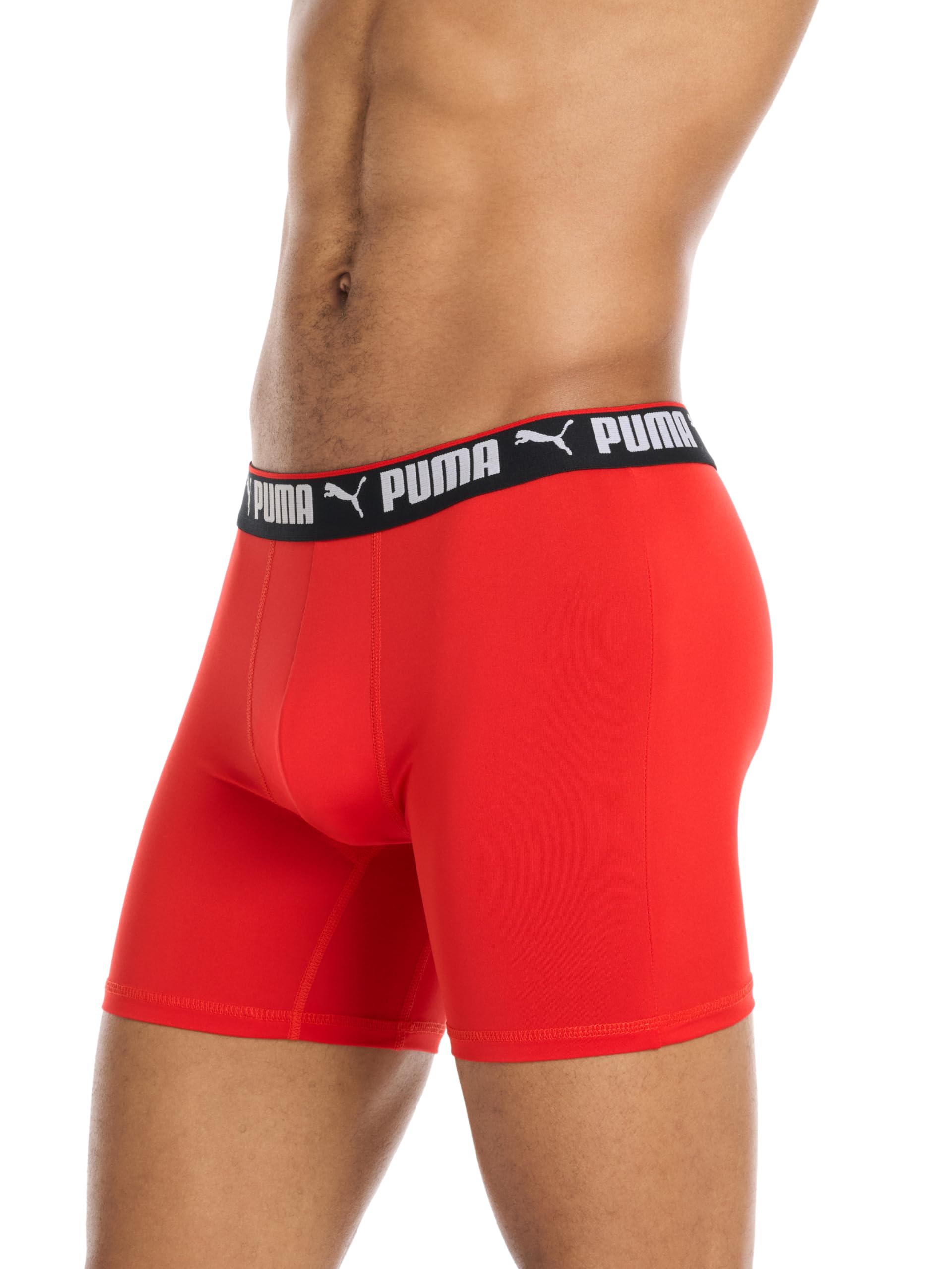PUMA Men's 5 Pack Performance Boxer Briefs