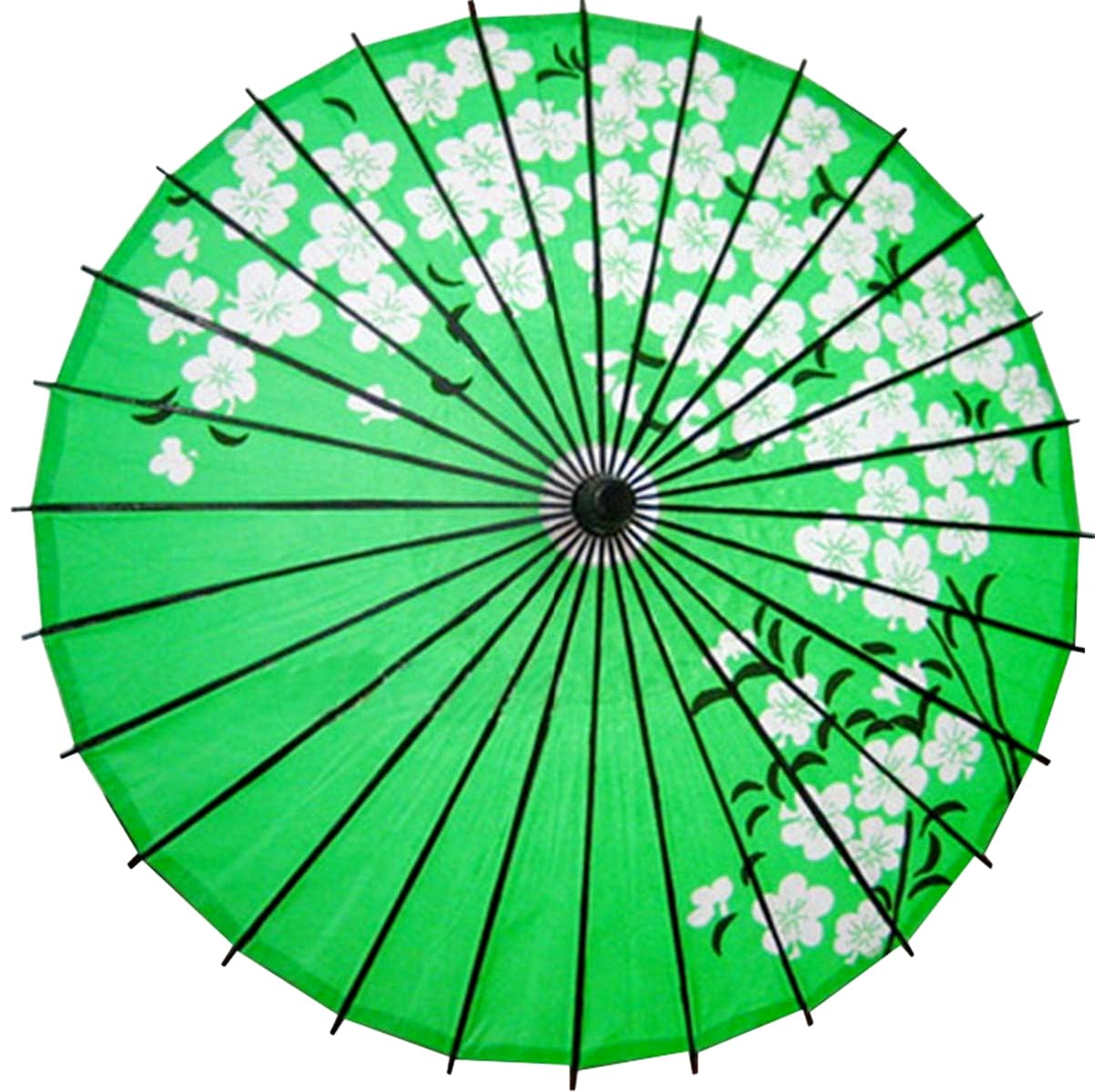 ILuvic 和傘 番傘 紙傘 踊り傘 日傘 舞踊小物 桜吹雪 和風日傘 飾り用 防水 手作り 80*84cm 和服 長傘 紫 赤 花柄 和柄 コスプレ 花火 インテリア（30色）