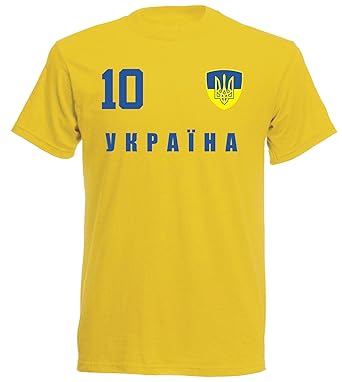 Fußball UKRAINE FANSHIRT Herren Langarmshirt S-XXL ...