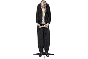 WORTH IMPORTS 60" Standing Animated Butler Halloween Décor, Cream, Black