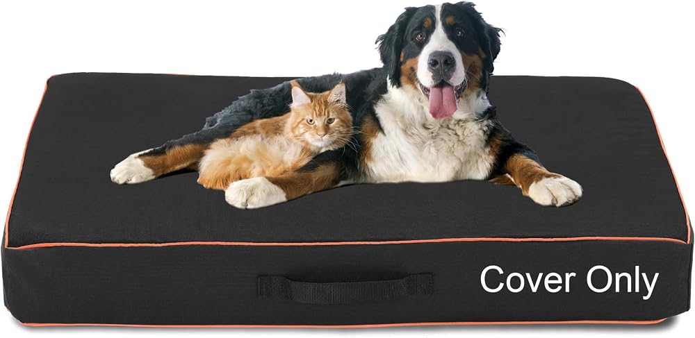 Leberna Waterproof Dog Bed Cover 600D Oxford Small 30 x 20 x 4 Black
