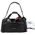 Gold BJJ Jiu Jitsu Duffle Bag - Waterproof Pocket for Sweaty Gi, Rashguard, or Shoes - The Perfect Duffel Bag for Martial Art