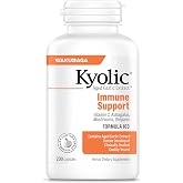Kyolic Aged Garlic Extract Immune Support* Formula 103, 200 Capsules | Bioavailable Blend with Mushroom Complex, Astragalus, Olive Leaf, Oregano and Vitamin C for Healthy Immune Function, GMO-Free