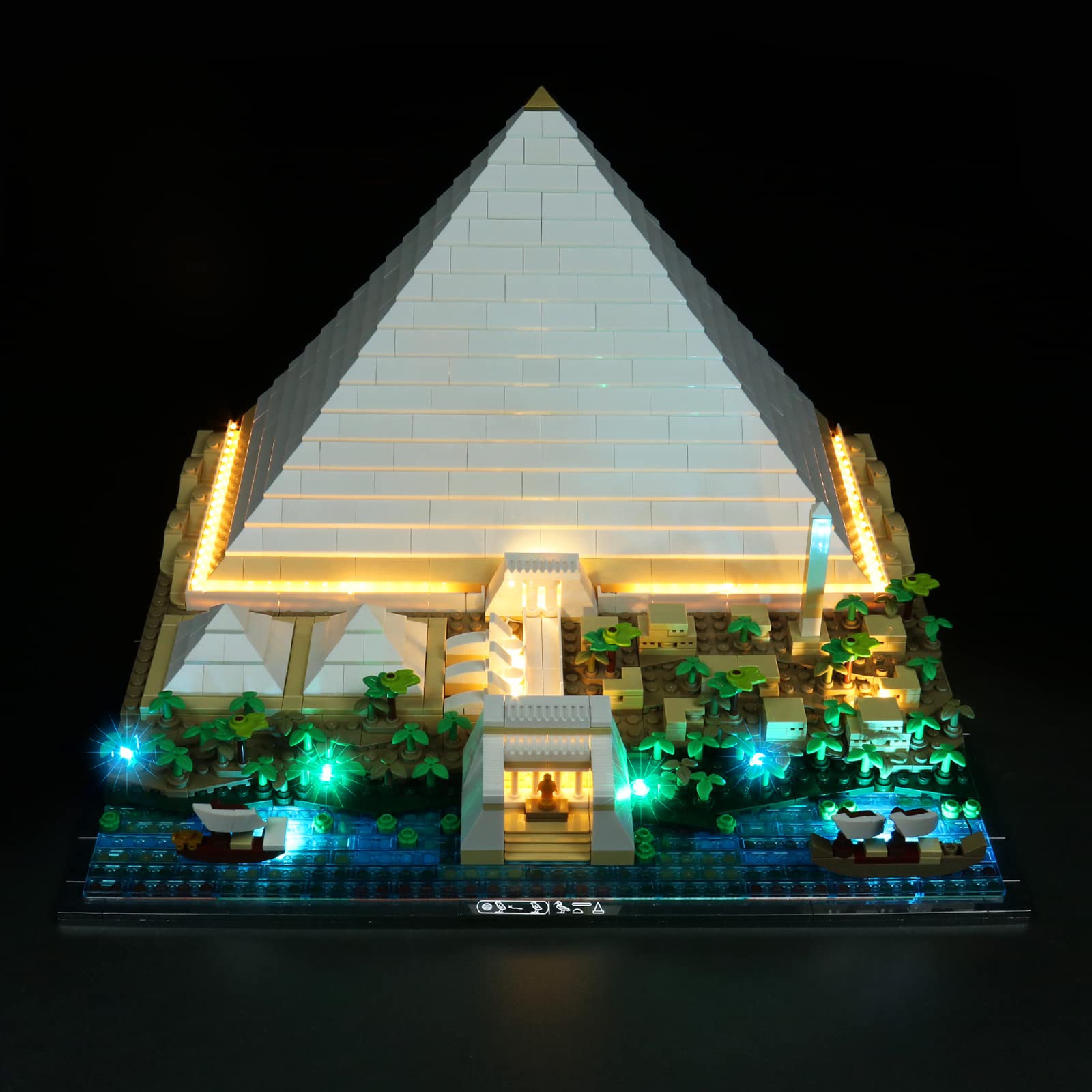 LED Light Kit for Lego Cheops Pyramid (without Lego Set, Only Lights), DIY Lighting Set for Lego Architecture Great Pyramid of Giza 21058