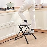 KINGRACK Kingrack Step Ladder 2 Step Folding Stool Anti Slip Platform 150kg view 7