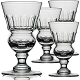 Amehla Original Absinthe Glass: Set of 4 Glasses - Vintage Reservoir Pontarlier Style