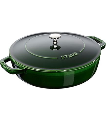 Amazon.com: Staub Braiser 40511-477 Braiser Saute Pan, 9.4