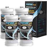 ICEPURE WF1CB Refrigerator Water Filter Replacement for Frigidaire PureSource WF1CB, WFCB, RG100, NGRG2000, WF284, Kenmore 9910, 469906, 469910, RWF2300B 4PACK