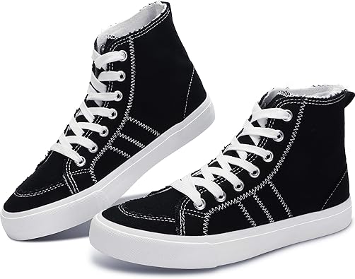 mid top canvas shoes