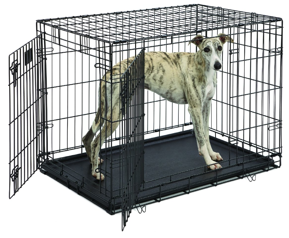 MidWest Life Stages Folding Metal Dog Crate Double Door 36Inch... Free