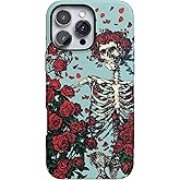Casely iPhone 16 Pro Max Case | Forever Grateful | Grateful Dead Skeleton Floral | Bold Protective Design | Compatible with MagSafe