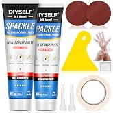 DIYSELF 9 Pack Drywall Repair Kit Spackle Fast-Drying Concrete Crack Filler | Complete Repair Tools, Easy-to-Apply Wall Putty for Cracks, Nail Holes, Wall Filler for Gaps, Homes, Apartments and Renters