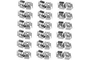 DIYEAH 50pcs M6 Threaded Inserts Tube Nuts Metal Threaded Inserts Replacement Tubing Nuts for Tube Accessories