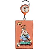 Muppets Retractable Lanyard Beaker Muppet ID Badge Holder Keychain Carabiner Clip for Keys, Travel, Work for Men, Women