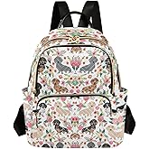 NCRJCZQL Dachshund Dog Quilted Backpack Purse for Women Fashion Small Backpack Shoulder Bag Travel Casual Daypack M
