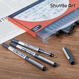 Shuttle Art 25 Pack Rollerball Pens 0.5mm Extra Fine Black Ink Quick Drying view 7