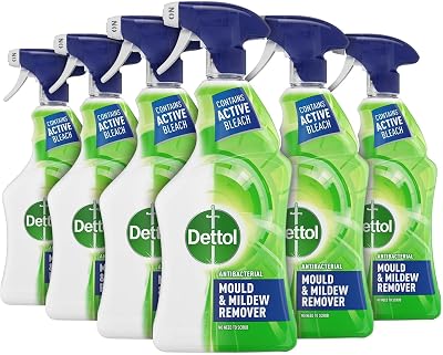 Dettol Mould Spray 6x750ml - Powerful Mould Remover & Disinfectant