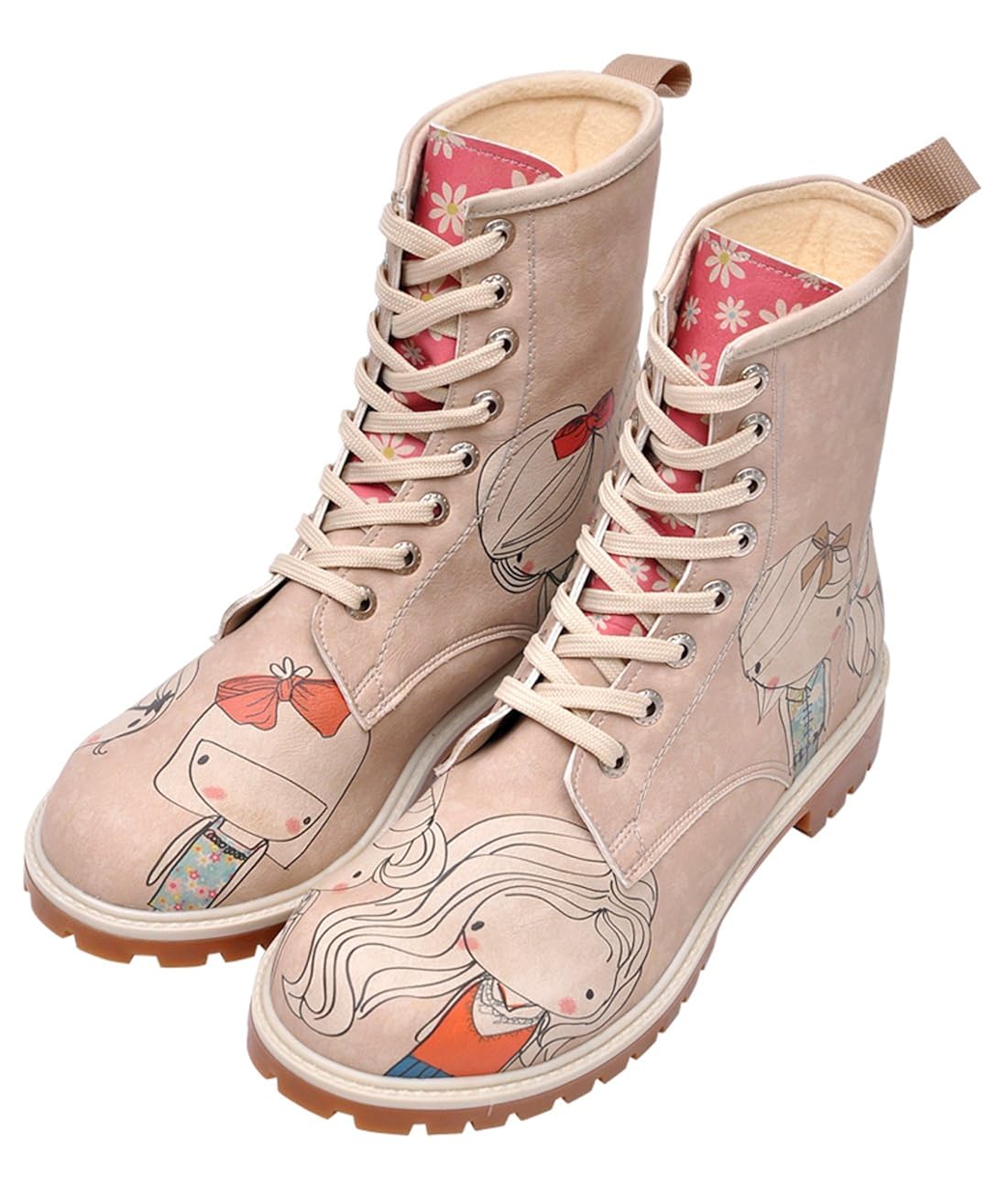 DOGO Women's LaceUp Boots 8.5 UK Amazon.co.uk Shoes & Bags