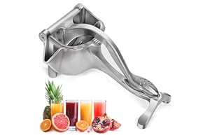Aluminum Alloy Fresh Fruit Juice Extractor - Juice Squeezer Handheld, Ergonomic Grip, Easy to Use, 9.8" Length Hand Juicer Sq