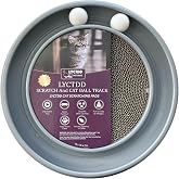 LYCTDD Interactive Cat Ball Track Toy for Indoor Cats, Cat Scratching Board &amp; Exercise Set for Bored Indoor Adult and Kitten Mental &amp; Physical Stimulation, with Spare Ball to Prevent Loss (Grey)