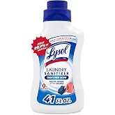 Lysol Laundry Sanitizer Liquid, Detergent Additive, Crisp Linen, 41oz | Lysol Sanitizing Laundry Detergent Additive, Deodorizer, Color Safe Bleach Alternative, Laundry Supplies