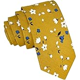 Kebocis Mens Cotton Necktie Skinny Tie for Men