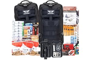 Stealth Angel Survival - 72 Hour Family Emergency Kit - 1-5 Person Survival Bag for Earthquakes, Hurricanes, and Other Natural Disasters