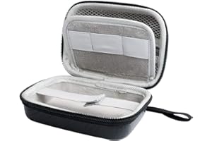 Jiusion Hard Case for Carson MicroBrite Plus Pocket Microscope (MM-300 or MM-300MU) and MicroFlip (MP-250 or MP-250MU) Travel Storage Carrying Include Carabiner and Strap