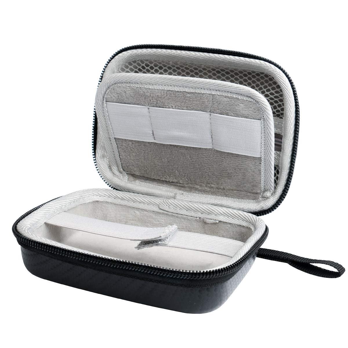 Hard Case for Carson MicroBrite Plus Pocket Microscope (MM-300 or MM-300MU) and MicroFlip (MP-250 or MP-250MU) Travel Storage Carrying Include Carabiner and Strap by Jiusion