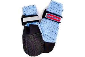 Bark Brite Lightweight Neoprene Paw Protector Dog Boots Designed for Comfort and Breathability in 5 Sizes (Blue Small)