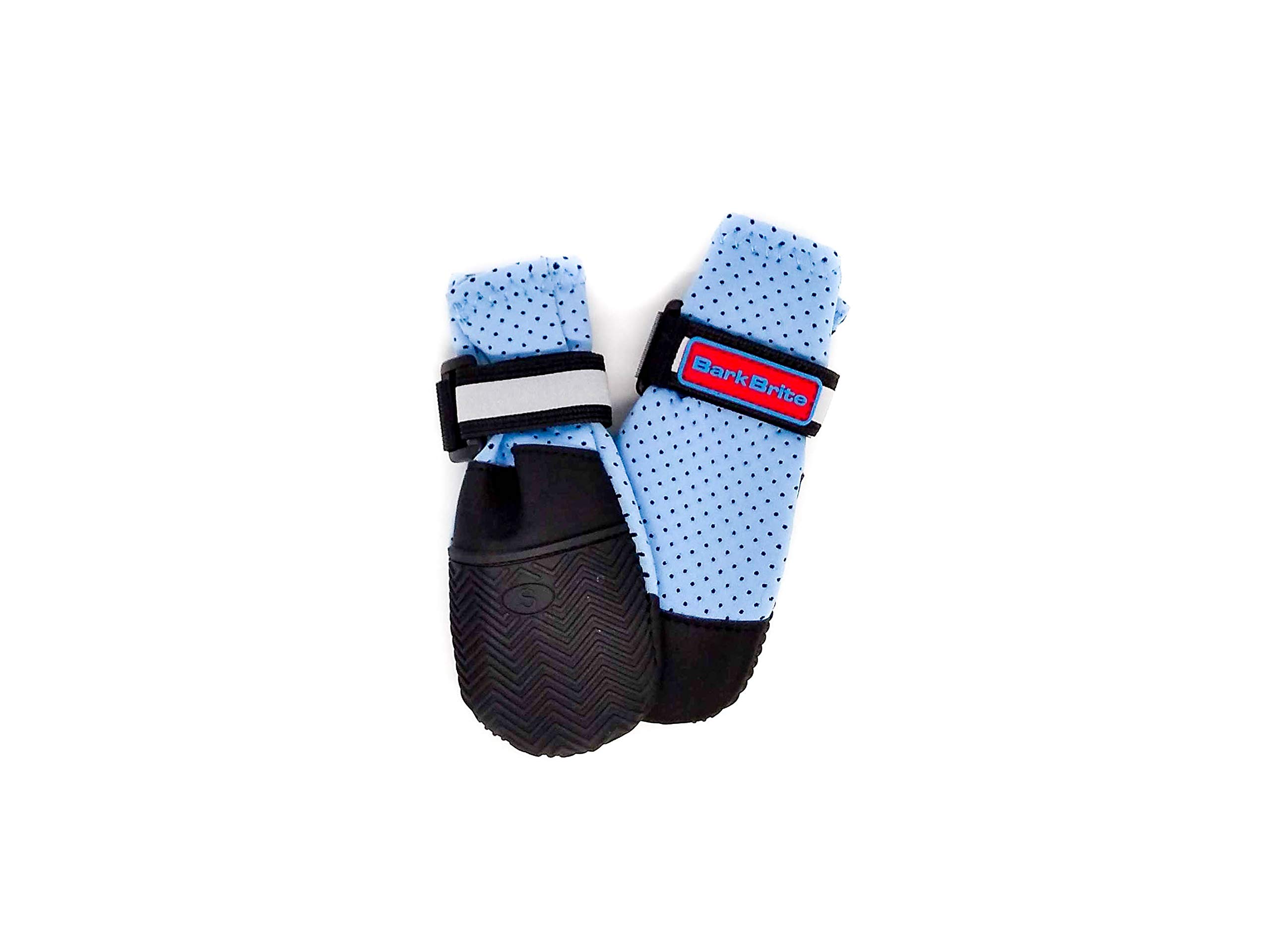 Bark Brite Lightweight Neoprene Paw Protector Dog Boots Designed for Comfort and Breathability in 5 Sizes (Blue Small)