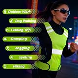Uncle Paul Reflective Gears Safety Vest High Visibility Orange Green 56cm view 6