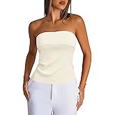 Arach&Cloz Women's Silk Blend Non See Through Non Slip Summer Spring Casual Tube Top 2026