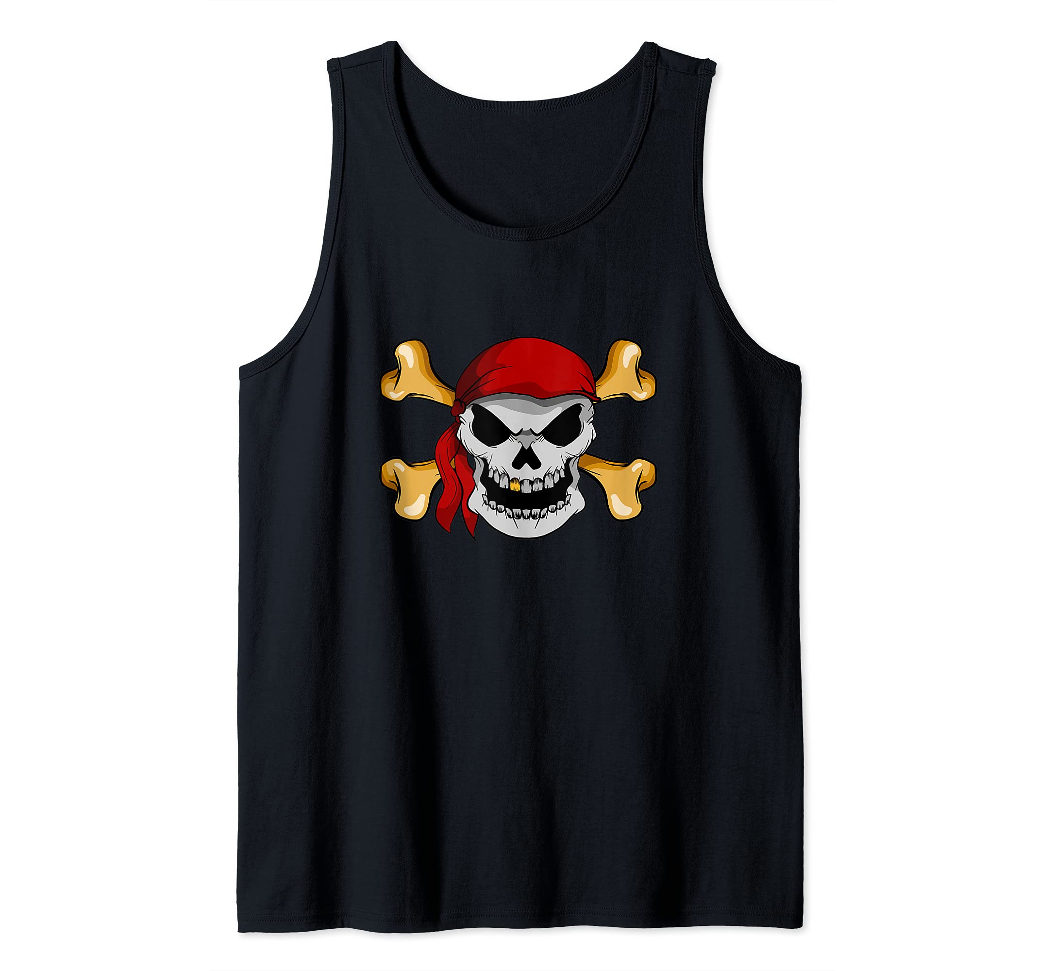 Pirate Skull And Crossbones Pirate Flag I Cool Pirate Tank Top