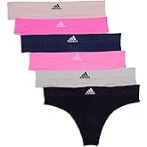 adidas womens Seamless Thong Underwear 3-pack