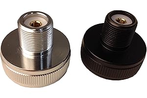 Anteenna TW-NMO to UHF Female (SO-239) Mobile Antenna Adaptor (2 Packs) One is White Adaptor Connector and Another one is Black Color Adaptor Connector Uses Metric Thread Specifications