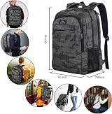 MATEIN Travel Laptop Backpack 15.6 Inch Anti Theft Water Resistant Grey view 3